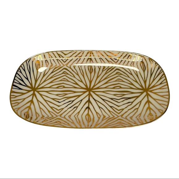NEW Talianna of NY Tray — Lily Pad Ceramic Tray — 24K Detail - Picture 6 of 6